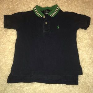 Used condition blue polo shirt
